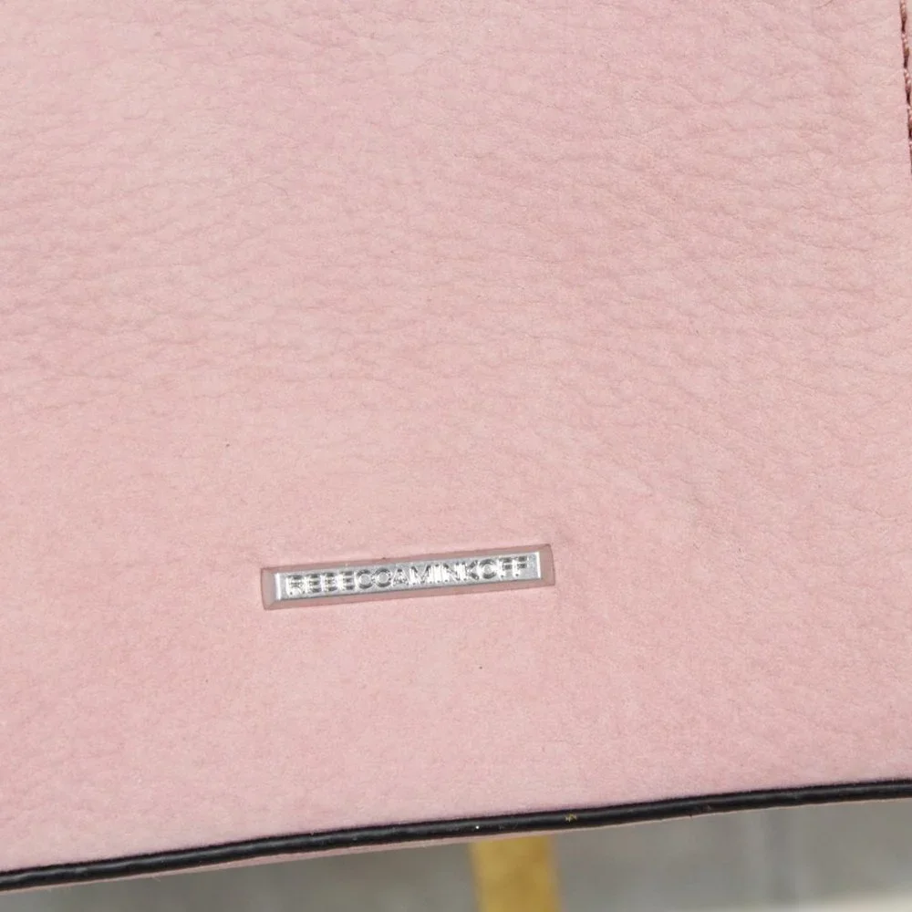 Rebecca Minkoff Bree Crossbody Satchel Blush Pink Suede - Picture 6 of 12